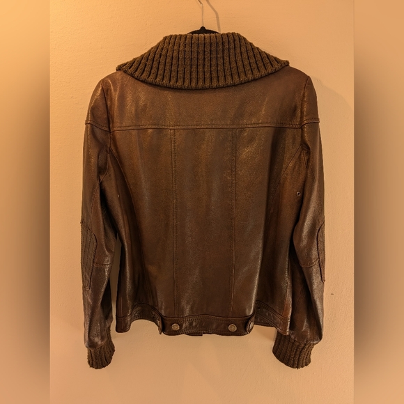 Eddie Bauer leather bomber jacket - Picture 3 of 14